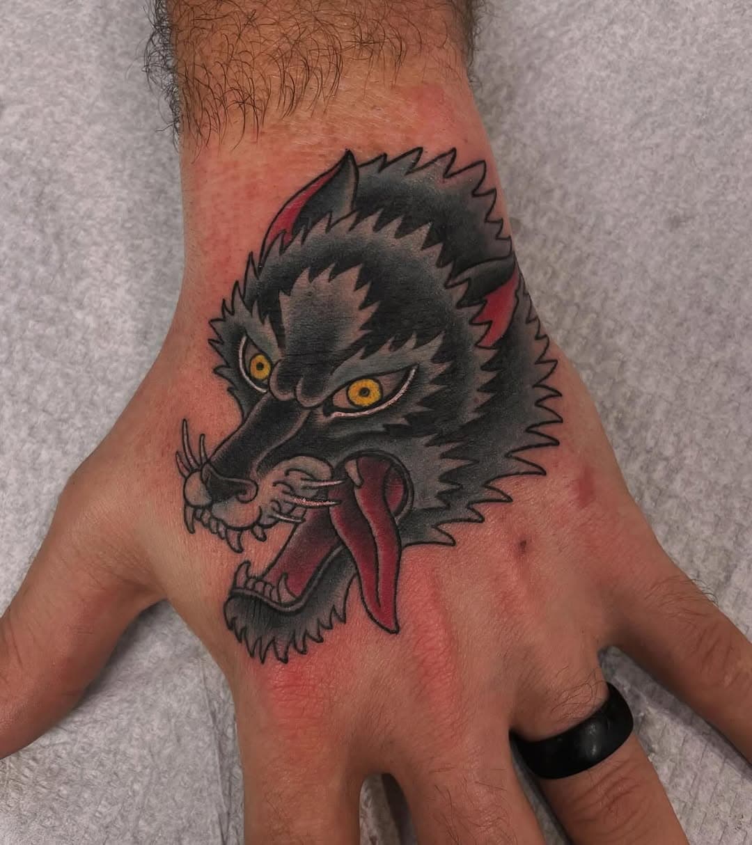 Killer hand piece 🐺 
by @mattnorristattoo 

Matt Norris- Main Street location
Offering a broad portfolio of color, black & grey, traditional and fine line tattoos. Call or email the Main Street location to schedule with @mattnorristattoo 
941-955-6246
Oddityonmain@verizon.net
•
•
•
#sarasotatattoos #bradentontattoos #fineline #realism #siestakey #annamariaisland #summer #blackandgreytattoo #bradentonbeach #lakewoodranch #odditytattoo #wolftattoo