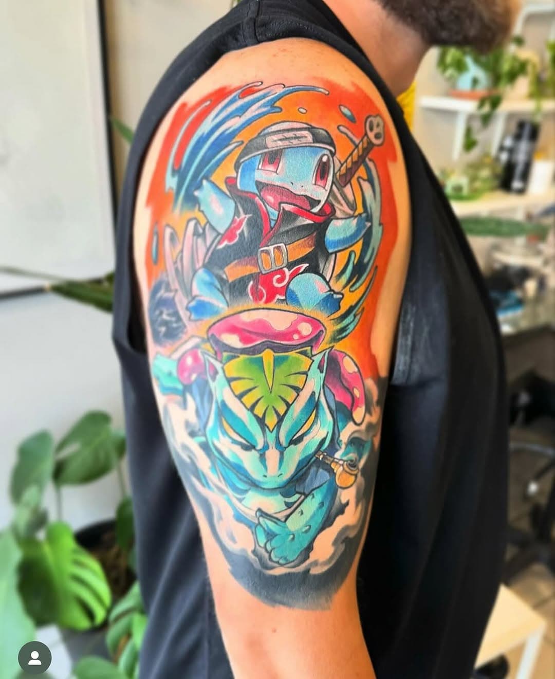 Happy pokemon day ! Here’s some of my favorites I did ! Swipe and see some rad pokemon on some amazing people #pokemon #pokemonday #pokemontattoos #rad #colortattoos #moontattoo #tattoo