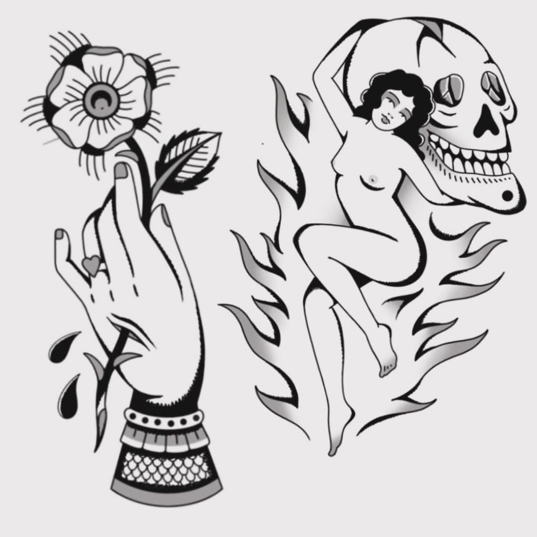 🖤 Available 🖤
at @frontiertattooparlour 
•
Guest spots April 
•
@kingsavetattoo - 9th-13th (NYC) - 15th-19th (LI)
•
@reddeviltattoochicago - 19th-20th
•
@freedominktattoos - 22th-24th
•
📸 - @notarealgoat 

#traditionalflash #blacktraditional #tattoo