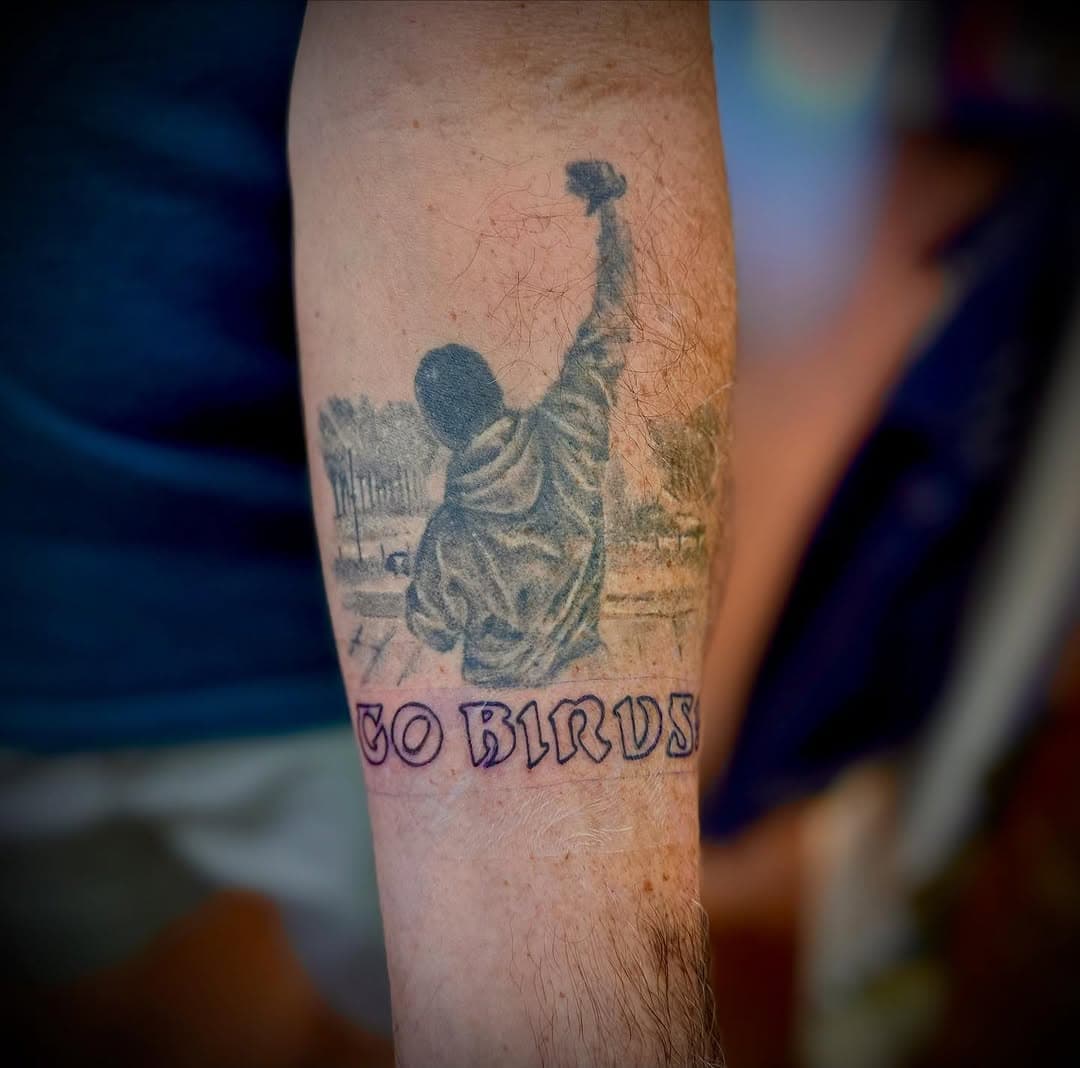 Healed over 2years ago Rocky! Added lettering today! Looking good Bill! @billage