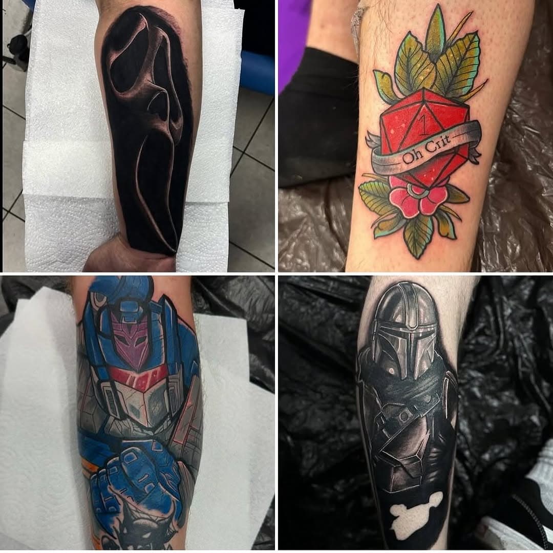 @fizzypoptattoo has spaces throughout March and April to fill .
Head over to his page and check out his deal for portfolio pieces