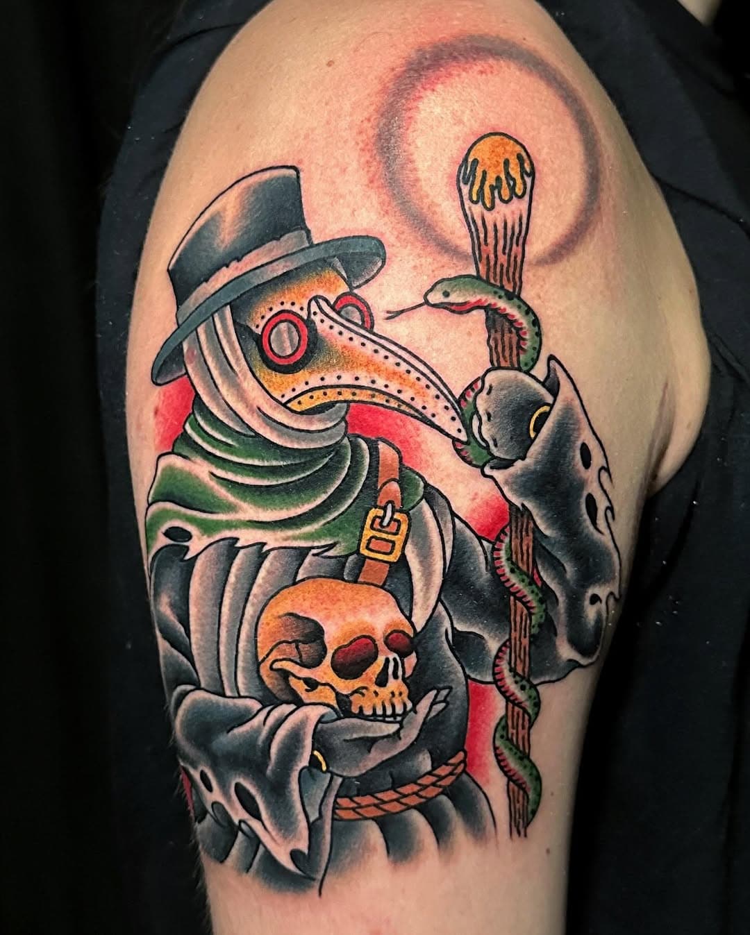 A little death to laugh at @capturedtattoo. Thanks Dylan!