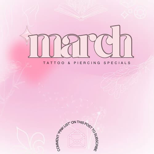 Dropping tonight at 9! Comment “pink list” bellow to get a link to sign up so you get the deals!

This month we’re recognizing some of the national days like endometriosis awareness, self harm awareness, natl sage day, women’s history month, national Barbie day, Mario day, play a flower day, jewel day, doctors day, st. Patrick’s day and many more!