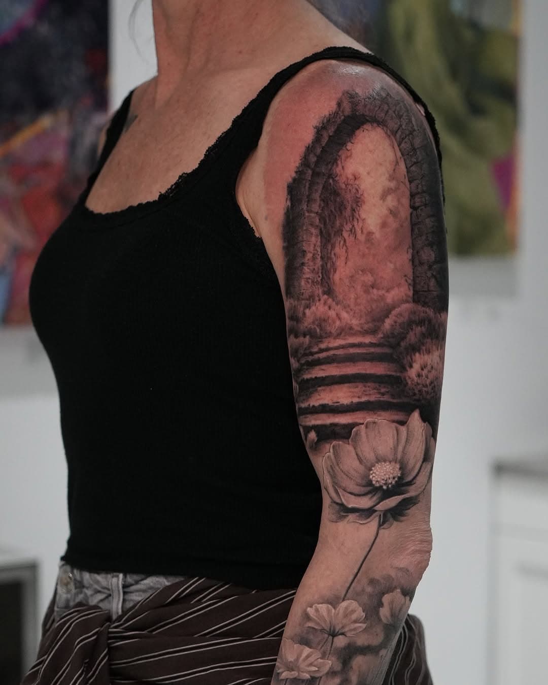 Progress on a floral sleeve is coming along beautifully. Can't wait to dive back in

#tattoo #inked #tattoosforwomen