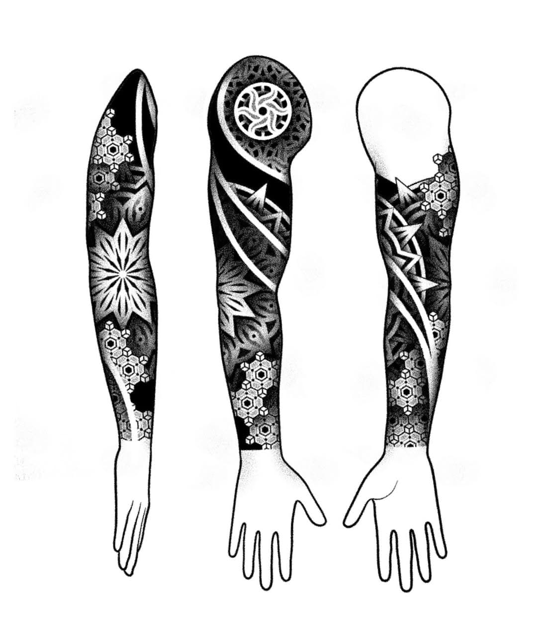 • Available Sleeve • 
Another pre drawn design up for grabs! Message for any info 📩