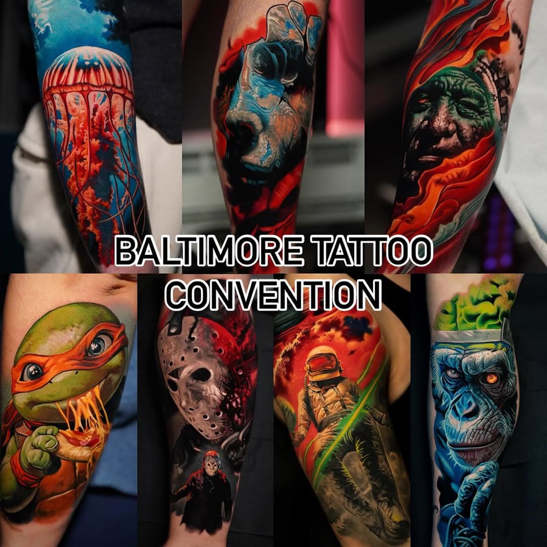 Catch me at the @baltimoretattooartsfestival this weekend  March 7th-9th where I’ll be hosted by my new sponsor @madrabbit alongside side @vividcolorsgallery crew @euphorink_ and @wewontbesaved . I am extremely stoked for the opportunity. I’m also still reviewing forms for a client who can sit for two days back to back if interested please fill out a form at Medztattoos.com with the subject “Baltimore convention”