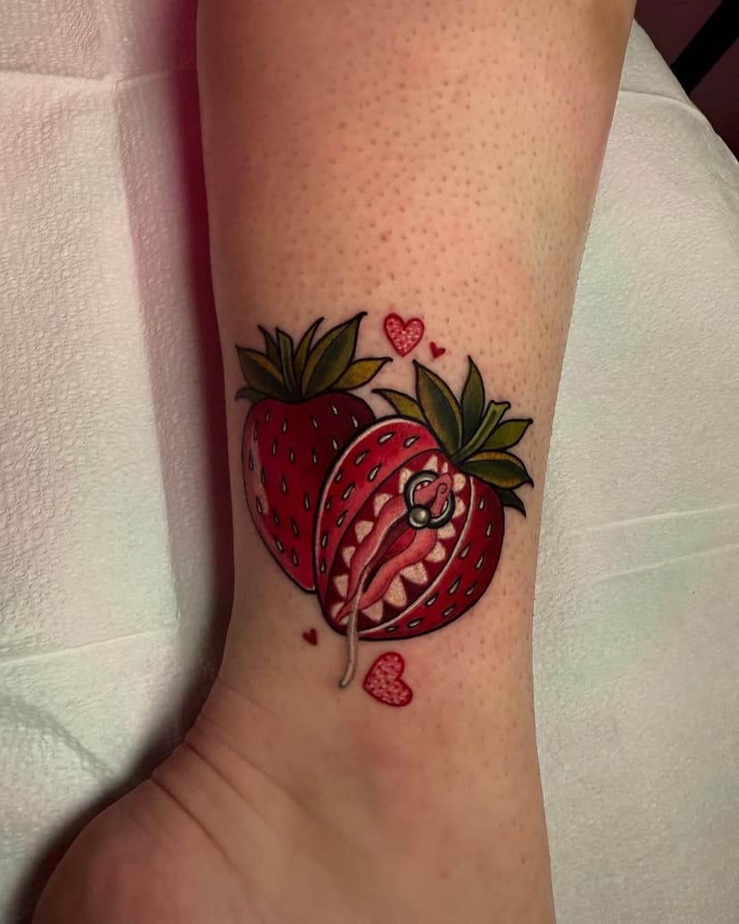 Matching strawberries for the besties @syrupbaker94 @sonyahxoxo