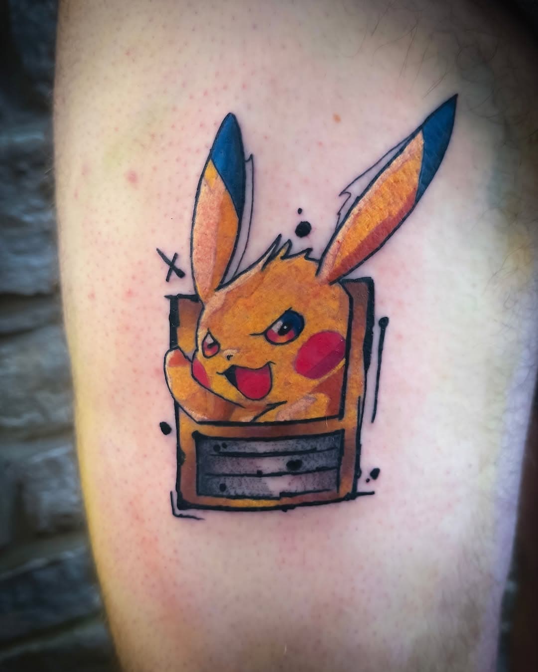 MORE PLEASSSSEE ❤️❤️
Thanks for getting this Josh 😁

Yellows still to settle but looking good.
The cooling gel from @whitfieldstattooco  really helps though. 

DM to enquire 
 #tattooartist #pokemonart 
#pokemon #pikachu #pikachu⚡ #pikachutattoo 
#inkedlife #tattooartist
#tattoooftheday #tattoosofinstagram #instagood #thebesttattooartists  #tattooed #tattooart #inklife #tattoo #tattoocommunity  #art #tattooartwork #uktattooartists