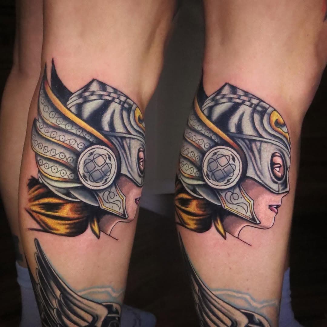 Added this Jane foster Thor to my good client @wonderkk9 this last week while I was in Portland.  Can’t wait to add more to her leg sleeve and finish up the bottom half! Thanks Katherine! For all tattoo inquiries email me mathurtadoart@gmail.com