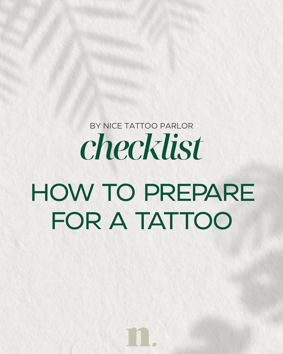 Got your design in mind? Now let’s make sure your skin is ready too✨
Follow these simple steps for the best tattoo experience.

Ready for your new ink? Book your appointment — link in bio🔗