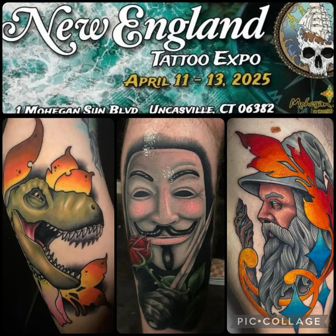Now booking the @newenglandtattooexpo at Mohegan!  Email me jasonbanksart@gmail.com.  Come get tattooed, and gamble.  Or don’t gamble, I don’t care.  But get tattooed.  Or don’t.  I’m not your guidance counselor.  #tattoo #tattoos #mohegansun #ct