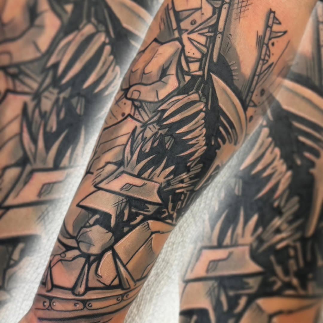 Surprised this was my first one!!
#chainsawman #chainsawmantattoo #denjitattoo #mangatattoo #animetattoo #otakutattoo #geektattoo #animetattoos