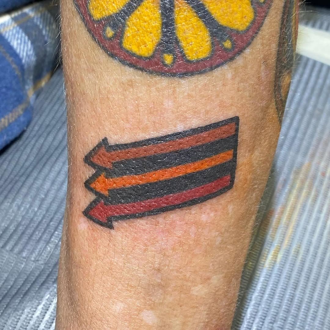 Iron front logo. Always antifascist! Skip the wait, get tattooed today…. Or tomorrow