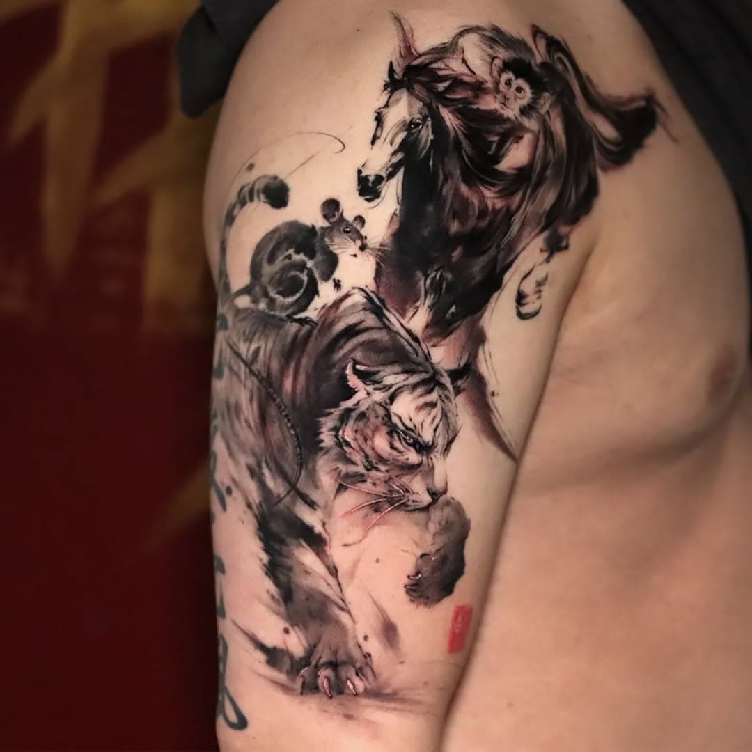 Family portrait for Felix
.
Half healed half fresh