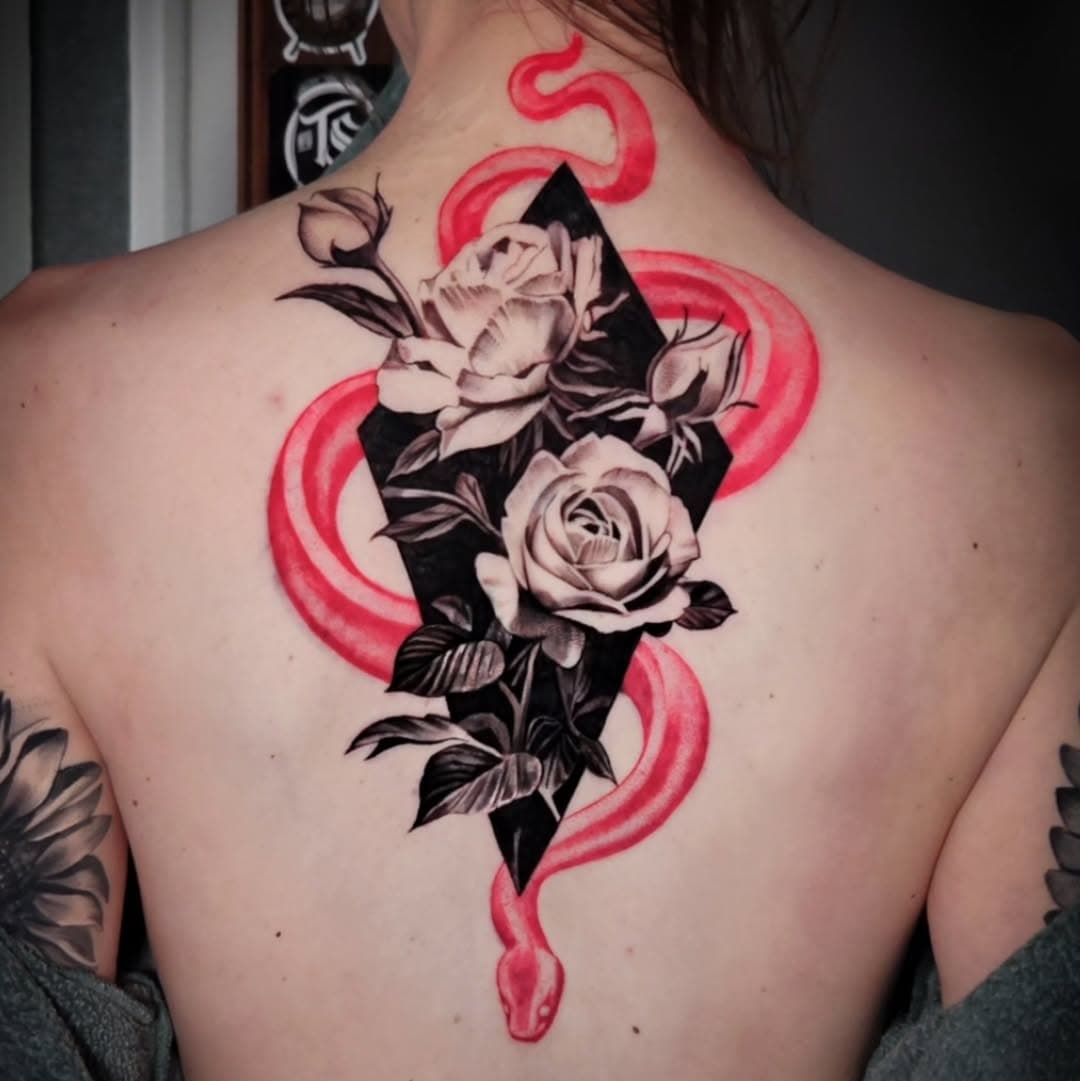 Coverup from earlier. I did the arm ones a few years ago... 

Before you ask I don't do coverups unless it takes up less than ¼ of the new tattoo. But I can always help you do it right the first time!