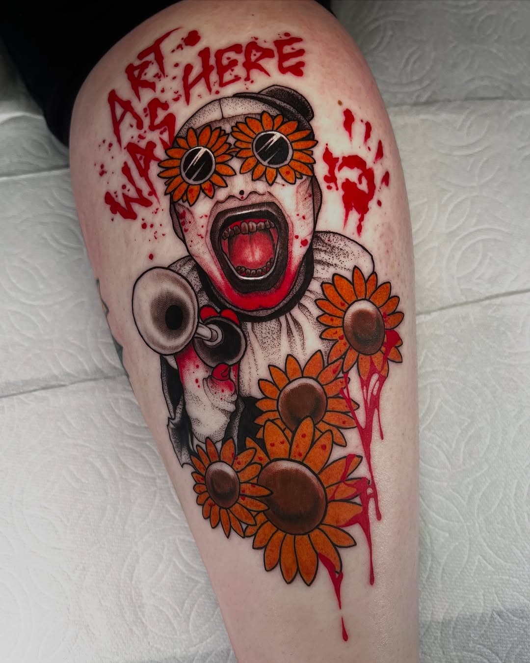 Art🩸🩸🩸

.
Had a lot of fun making this one,
Who’s your favorite horror icon? 
🪓🔪🧨
.
.
.
#terrifier #arttheclown #lasvegastattooartist