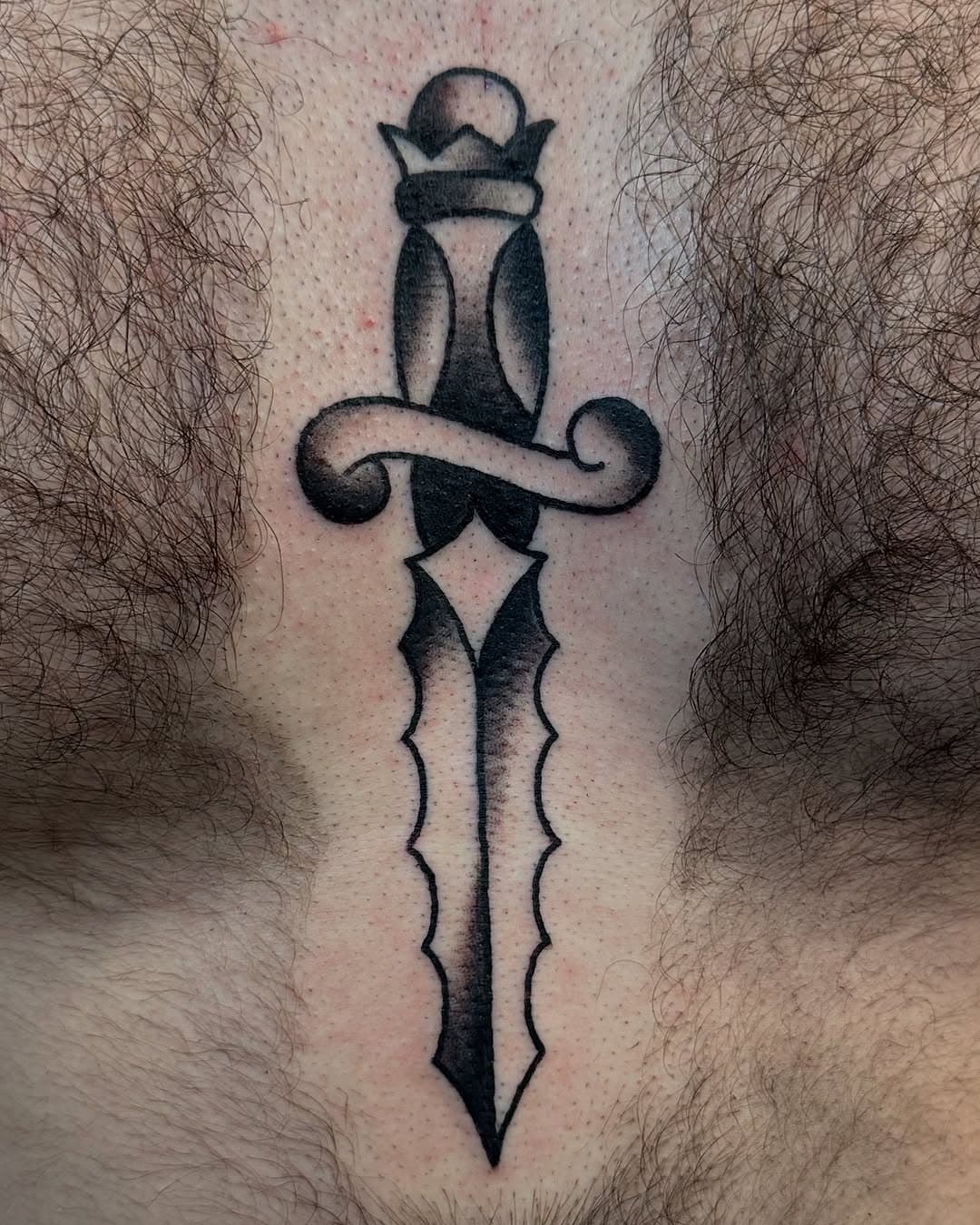 Here’s one from the “March Of Daggers” flash special going on all month long over @ghostfiretattoo