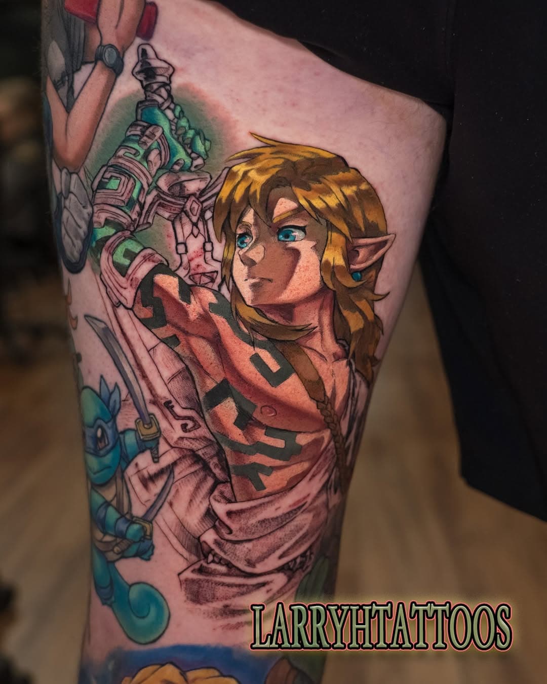 As far as we got on the Link tattoo the other day at @modernalchemytattoo 

Booking April-June Goto Modern alchemy tattoo.com to fill out the booking form!
@industryinksusa @tattcom 

#zelda #zeldatearsofthekingdom #zeldatattoo #linktattoo #animetattoo #videogametattoo #nintendotattoo