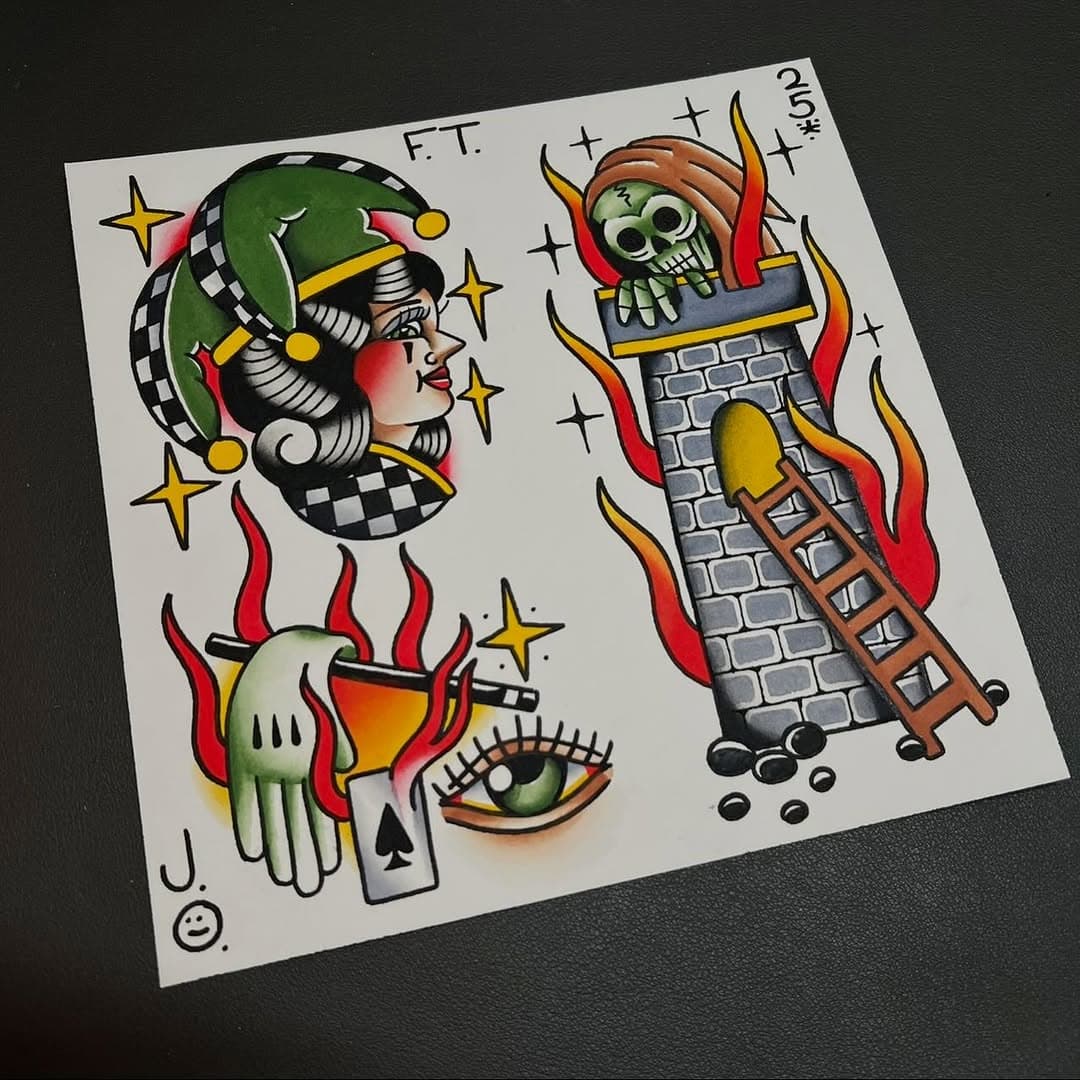NEW DESIGNS AVAILABLE!

Prices range from 200-300$

DM to book 😁✌🏻❤️
.
.
.
.
.
.
.
.
.
.
.
#tattoo #tattoos #traditional #traditionaltattoo #tattooflash #traditionalflash #besttradtattoos #bright_and_bold #boldtattoos #nj #newjersey #funtowntattoo #oldlines