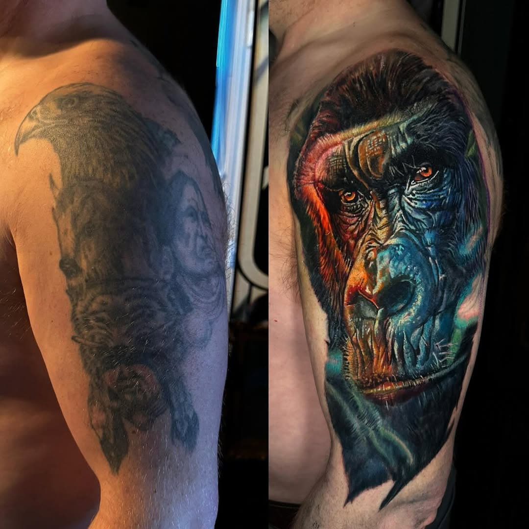 Fun coverup today 
@inkmapstattooapp @yayofamilia 
@barber_dts pro teams 
Pro artist @inkmarketing.uk 

Sponsored by @tatsoul @criticaltattoosupply @eternalink  @jetblacksupply 

Member of the @inkfusionempire 

Using @dipcaps

#coveruptattoo #tattoo #coverup #tattoos #tattooartist #ink #tattooart #inked #colortattoo #blackandgreytattoo #tattooed #art #tattoolife #tattooideas #coveruptattoos #cover #tattoodesign #realistictattoo #rosetattoo #tattooist #artist #flowertattoo #piercing #eternalink #tattooing #blackwork #dynamicink #tattooer #tattooink #besttattoo