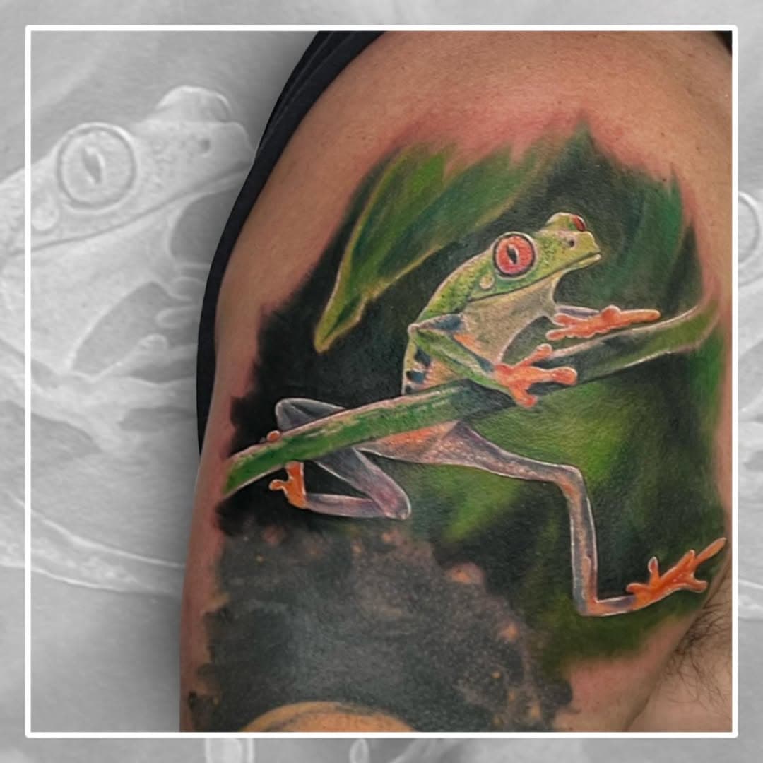 Abundance, Healing and Protection
Red eye tree frog
🐸
DM or email for all bookings and enquiries
.
.
.
.
.
#tattooist #instalike #tattoo #tattooideas #tattoodesign #australiantattooist #instagood #tattooartists #inkstagram #tattooart #artist #sydney #australia #tattoos #sydneytattoo #realism #realismtattoo #realismdrawing #realismtattooartist #realismtattoos #greentreefrog #redeyedtreefrog #frog #frogs #australianwildlife #australiananimals #treefrog #colourtattoo #tat #abundance