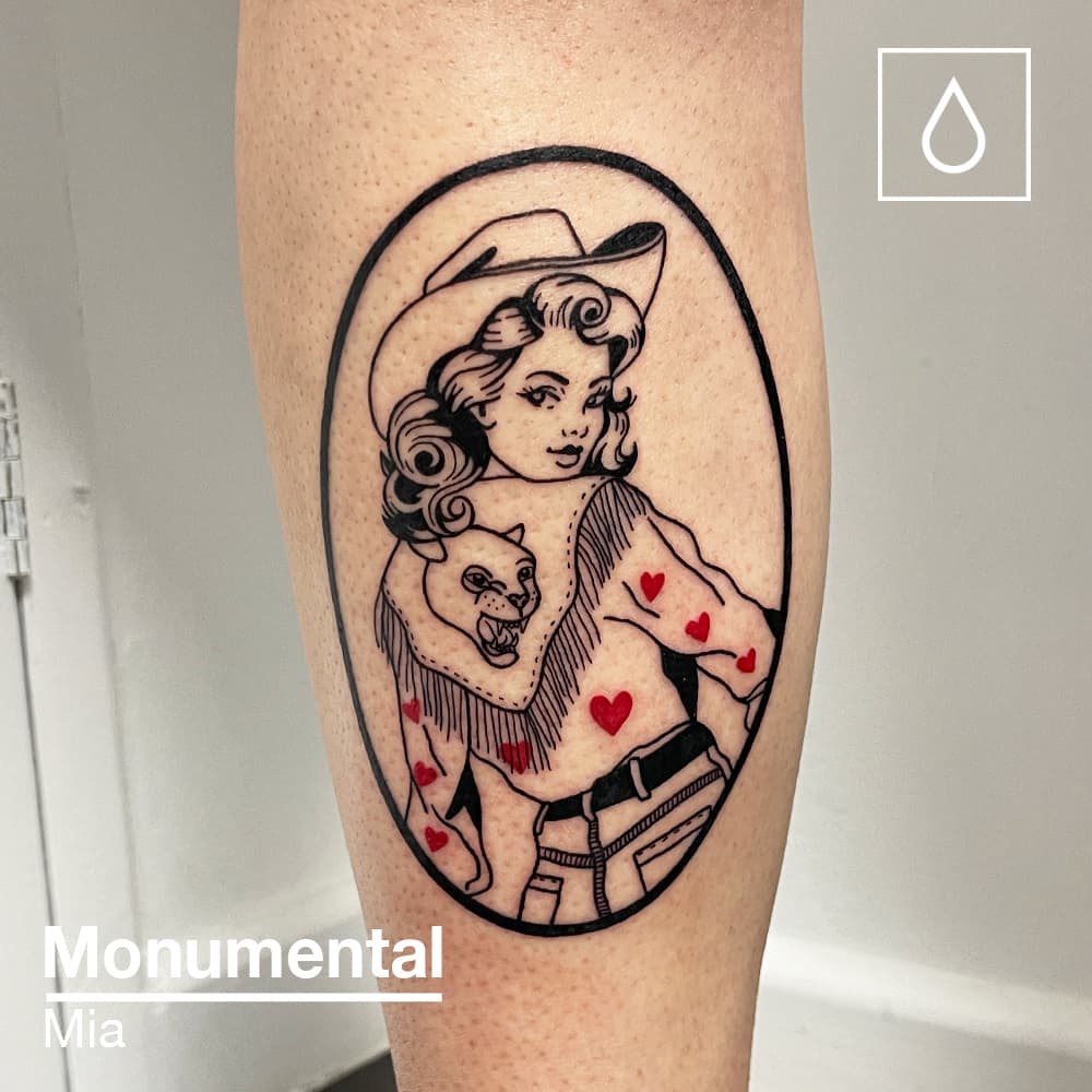 We are OBSESSED with this cowgirl piece by our apprentice Mia!! 🤠

To see more of Mia’s work, or to book an appointment please follow the link in our bio! 👆

Artist: @mialayzink

Studio Sponsored by @killerinktattoo

#traditionaltattoo #tattoo #tattoos #traditional #oldschooltattoo #ink #tattooartist #inked #tattooart #tattooflash #art #tattooed #traditionaltattoos #tattoolife #blackwork #oldlines #tradworkers #boldwillhold #tattooing #oldschool #neotraditionaltattoo #tattoodesign #blackandgreytattoo #colortattoo #tattooideas #classictattoo #tattooer #blackworktattoo #flashtattoo #bold