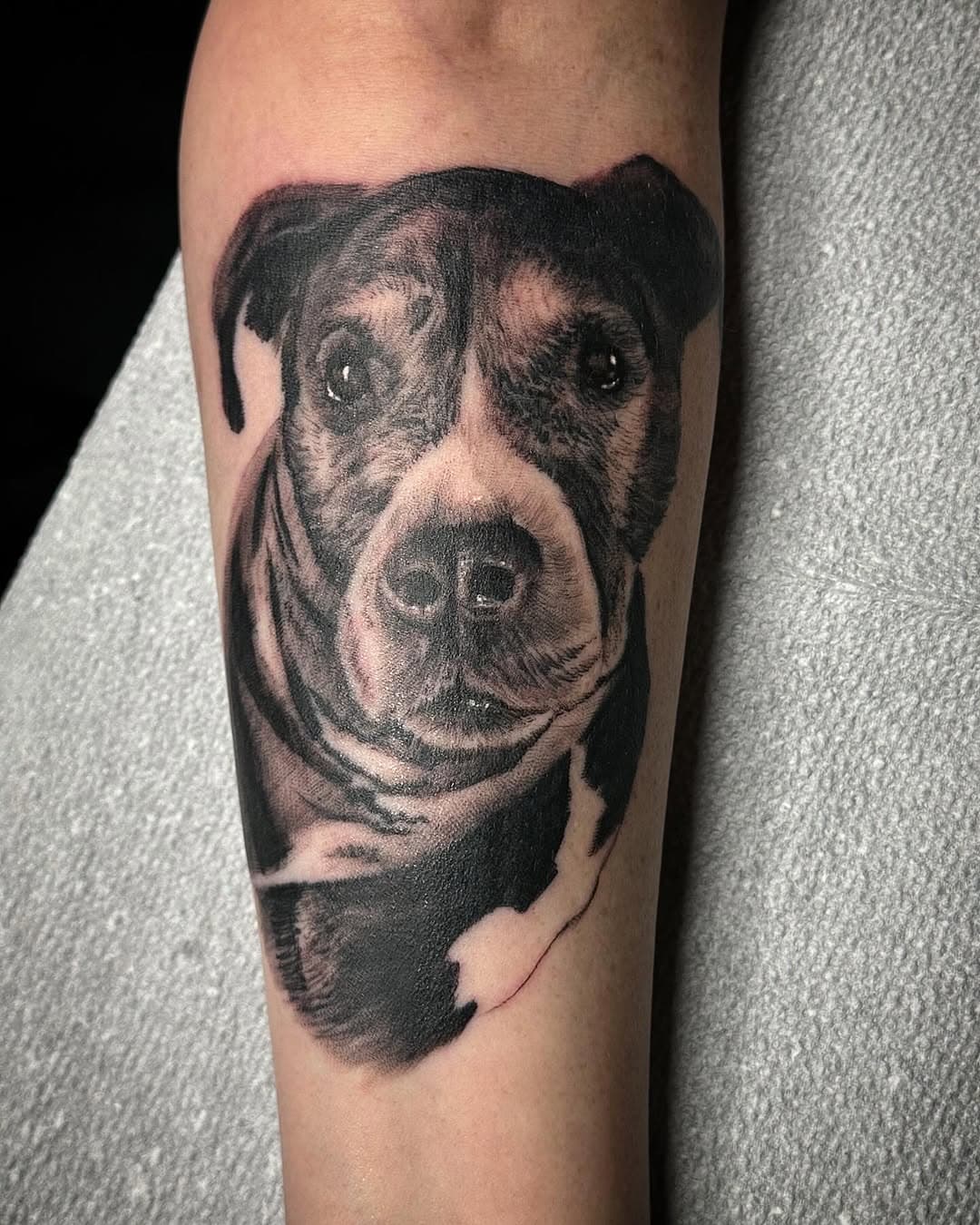 Puppy Portraits are always fun to do. 
TEXT 702-308-4008 hit me up if you have a lil critter you would like to honor. 
#denver #tattoo #artist
#denvertattoo #denvertattoos #denvertattooartist
#denvertattooartists
#denvertattooer #denvertattooers 
#denvertattooing 
#denvertattoostudio #denvertattoostudios #denvertattooshop #denvertattooshops 
#denvertattooparlor
#denvertattooparlors
#denvertattoocompany  #coloradotattooartist #coloradotattooartists 
#tattoosdenver
#walkintattoo #tattooshopnearme
#walkintattooshop #thingstodoindenver#besttattooshopsdenver #denversbesttattooshop