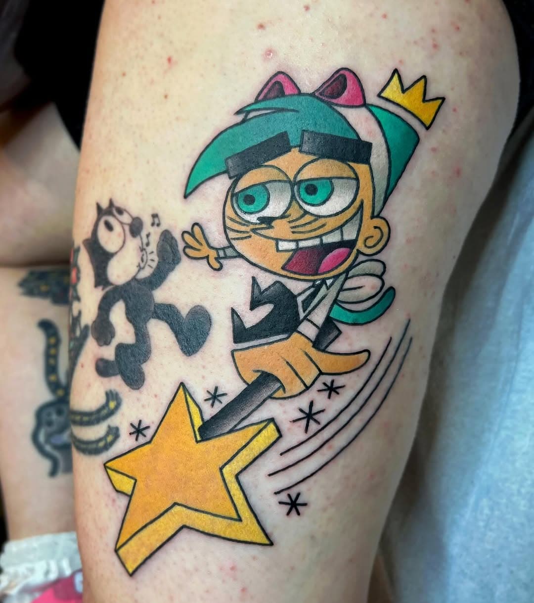 🪄cosmo #fairlyoddparents #tattooartist #nickelodeon