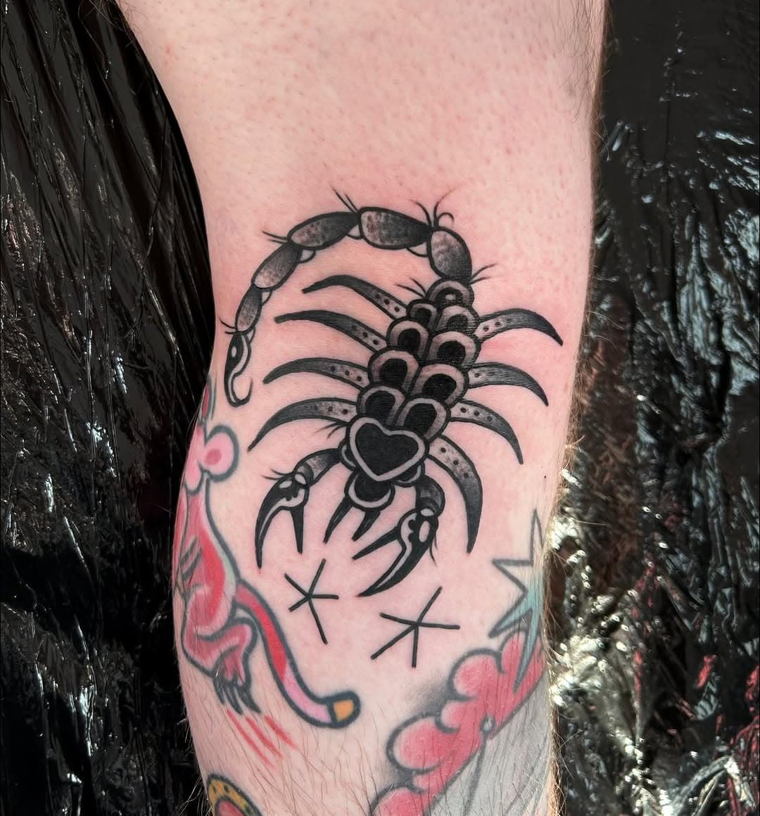 Back of the knee scorpion. 

Under an hour, I’m slowly getting my mojo back.