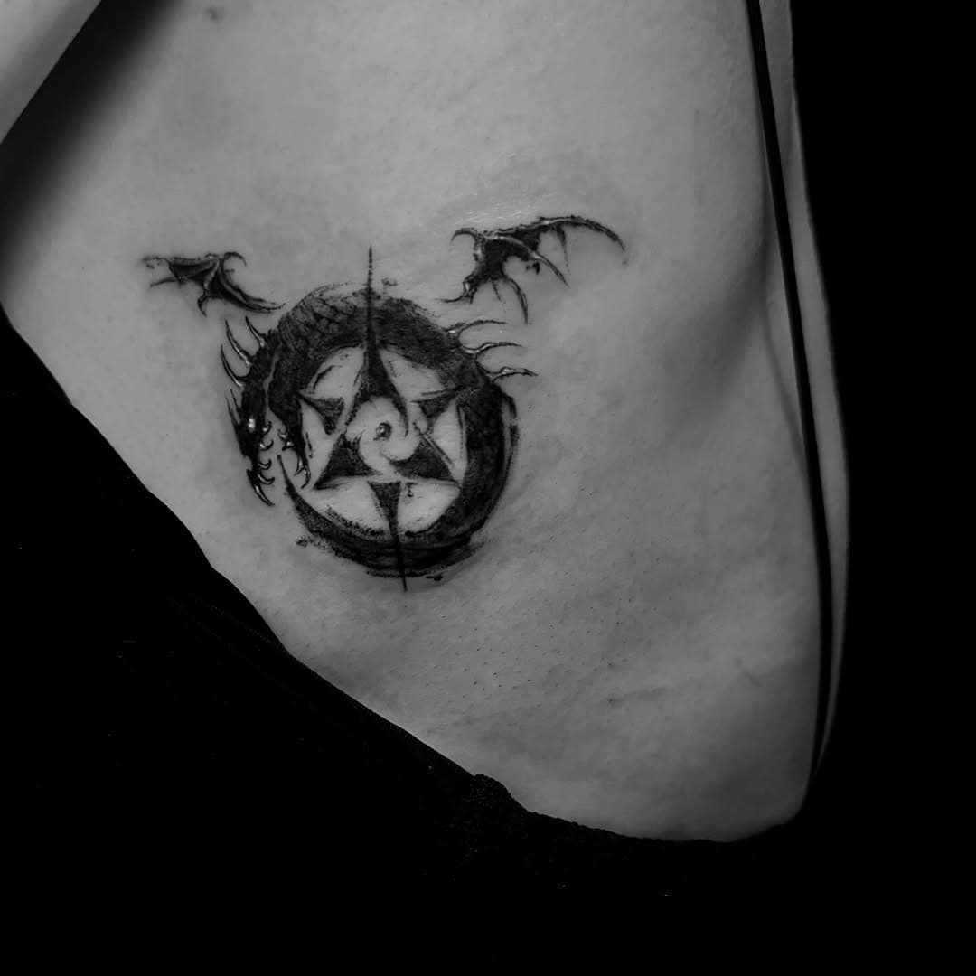 Small tattoos always welcome. This was about 1.5 inches or so.