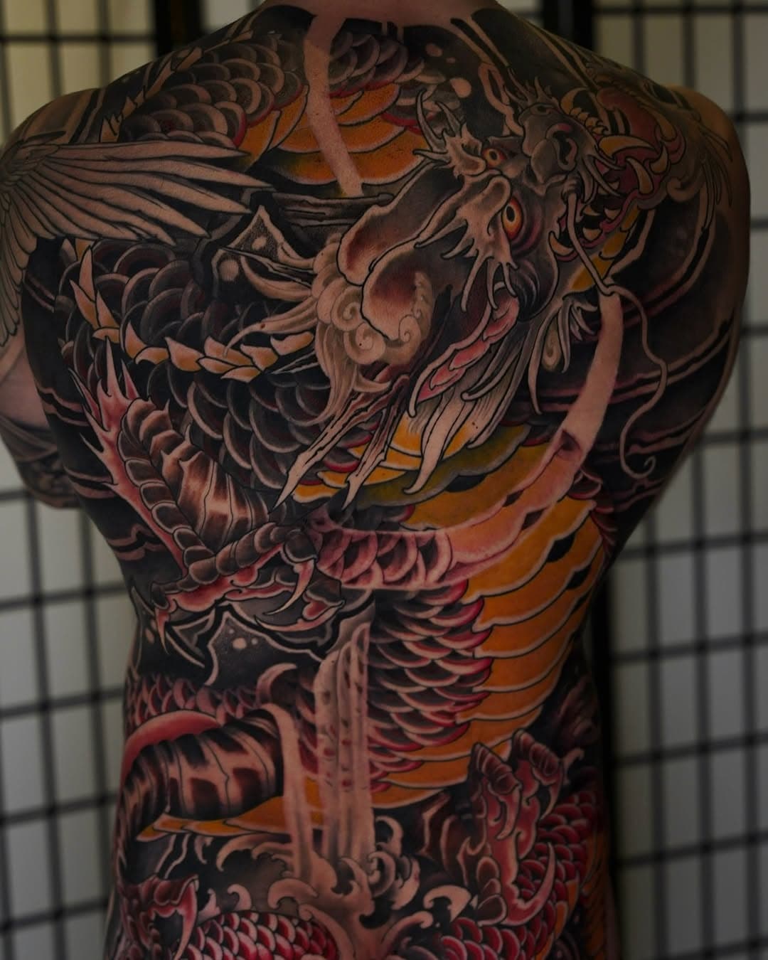 Full back and bum done in just 3 months! 

When I first met Simon at the consultation, I thought, Alright, first line in the ribs that’s where I’ll break his spirit. And booking one session every week? Ambitious.

But Simon? Unshakable. Dude showed up every time like it was the best part of his week, smiling, hyped, never flinching. I swear, I’ve never seen someone so excited to get tattooed on the regular. Energy was on point, vibes were always solid! Thank you for the great opportunity! Im looking forward to have you back on the table! ✌️🙏

Done @le.malandrin 
#irezumi #neotraditionaltattoo #japanesetattoos #backpiecetattoo #dragontattoos