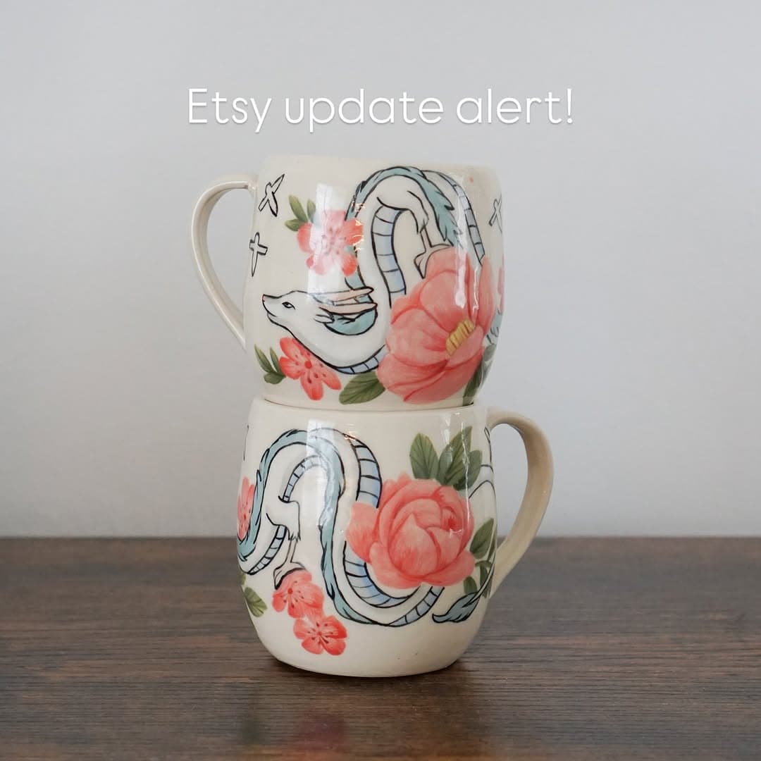 Etsy Update!

The wait is over, I’m finally bringing my ceramics online! On March 20th at 7 PM, I’ll be adding new hand thrown and hand painted pots to my Etsy shop. Each piece is completely unique, with small imperfections that add to its handmade charm.

Thank you all for your support! #ceramic #pottery #handmade #handpainted #etsy