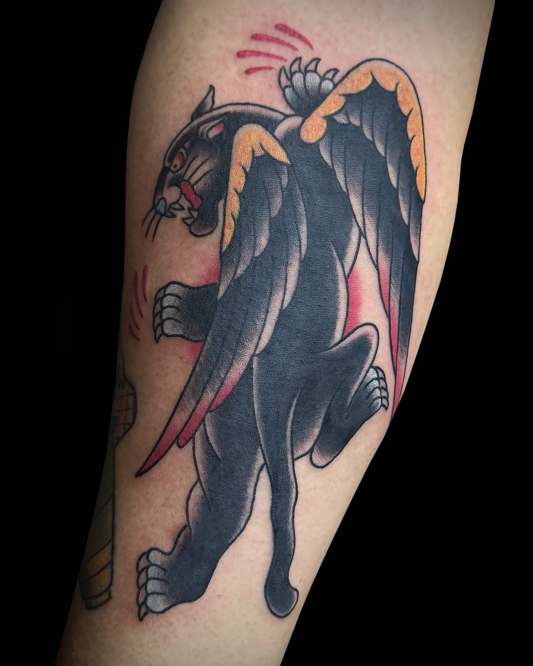 Who knew panthers could fly??
Rad tattoo by @inkovtsov!
He's got some availability this week.
Send us a DM with your idea to get in the schedule!