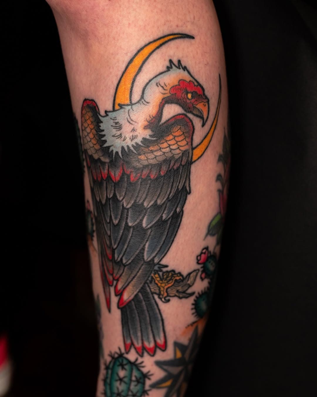 🦅Vulture action done by our talented @kurtmelancon🦅​
​
#leviticus #tattoo