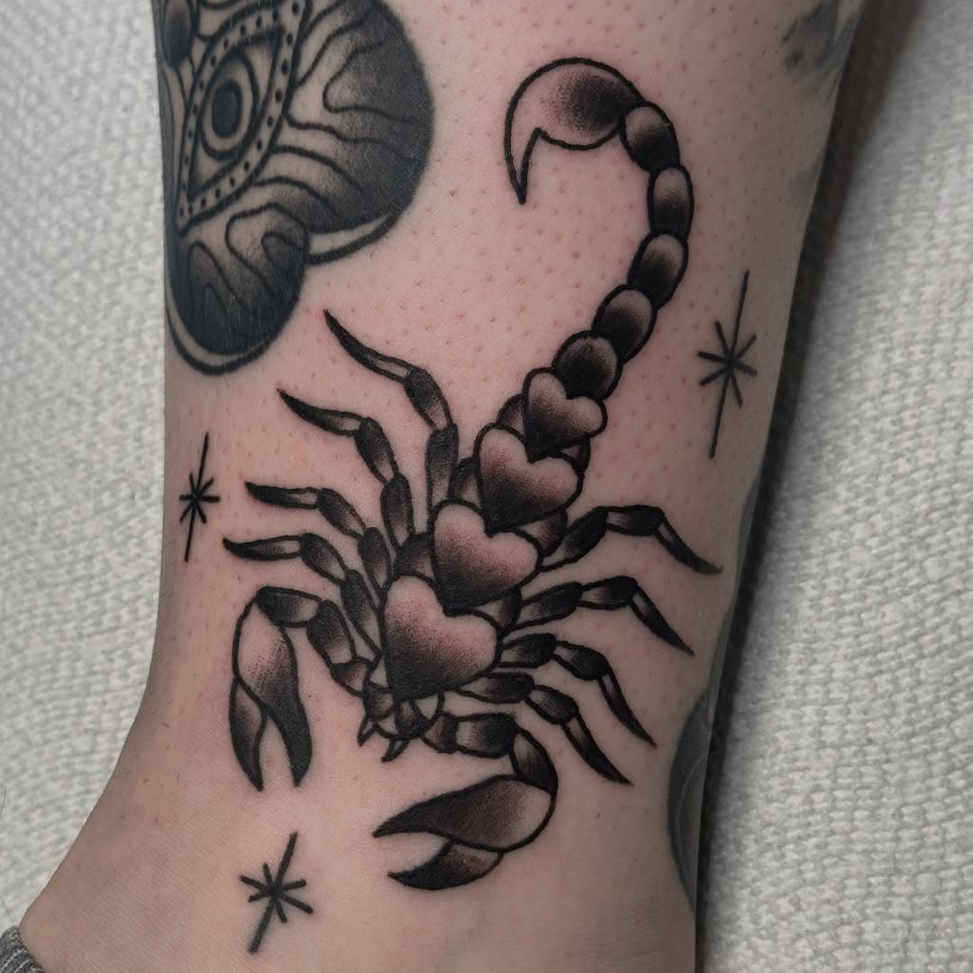 Love stings and so do tattoos 🦂