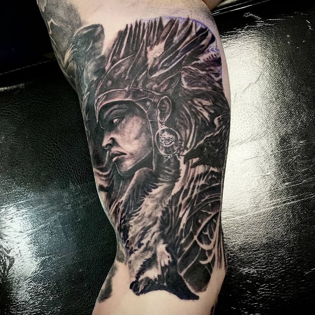 Sneak peak on a warrior sleeve @rebelry66 has been working on the last few weeks! Bean has some availability this Thursday and a few appointment times as early as next week! Contact the shop directly by phone: (480) 621-8819 or email: info@saltandlighttattoo.com to schedule a free consultation! 
#saltandlighttattoo #staysalty #saltandlighttattoosupply #chandler #arizona #az #arizonatattooartist #aztattooer #warrior #tattoo #tattoos #tattoo #blackworktattoo #warriortattoo