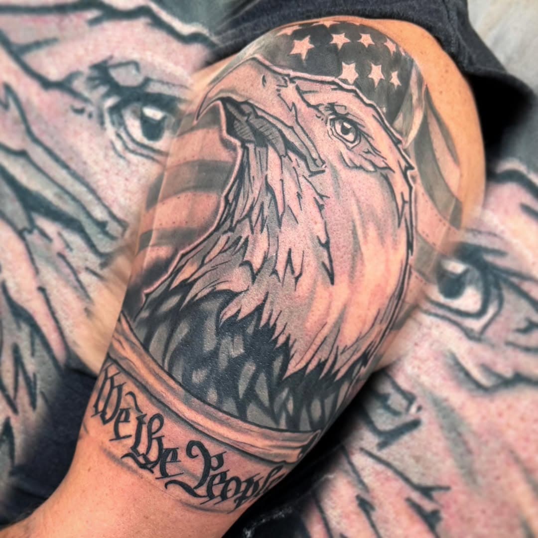 Murica…f**ck yea….
#usatattoo #eagletattoo #americatattoo #flagtattoo #baldeagletattoo