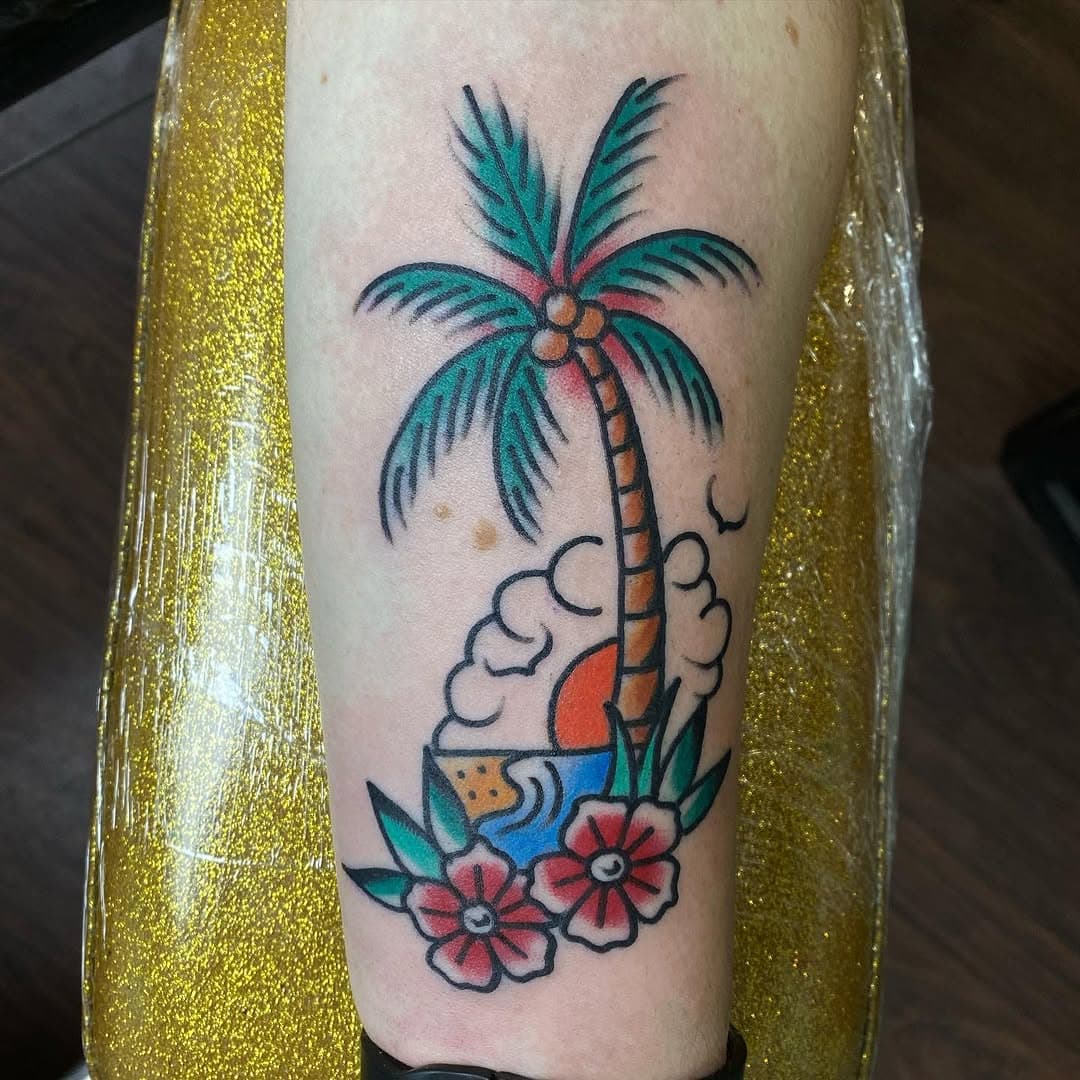 Island I done yesterday at @sotruetattoo thanks @theelliotkirby dm me for an appointment ✨