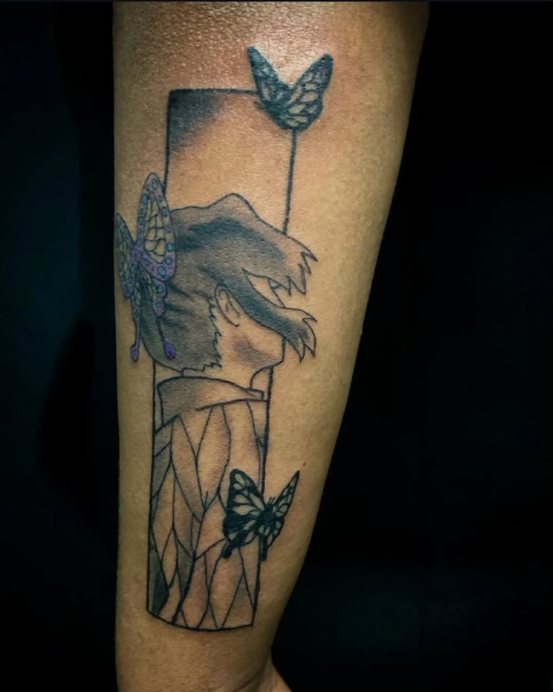 Demon Slayer anime tattoo done by @mouseyinkdup__woo1sok 

To book with him, 
you can DM him directly
 or 
fill out an inquiry for him on our website