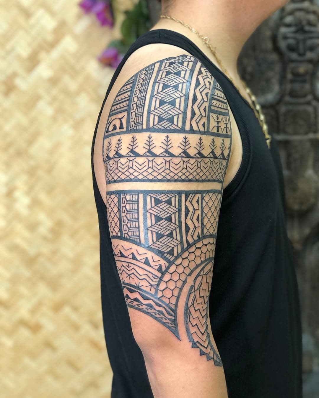 Tattooed by Nate | A hybrid (mix of traditional and contemporary) framework, all freehanded by Nate 🔥 🤩

Thanks so much for your trust, Michael!

Please do not copy any tattoos you see on this page. They are custom created for each client to tell their families story.
.
#tattooculture #filipinotattoo #Philippines #filipino #armtattoo #contemporarytribaltattoo #tattoo #tribaltattoo #tribaltattooers #blackworktattoo #blackwork #pinoypride #pinoy #tradition #indigenousart #tattooedmen #markofthefourwaves #4waves #fourwaves #tribe #spiritualjourney #spiritualjourneytattoo #tatak #batok #traditional_art