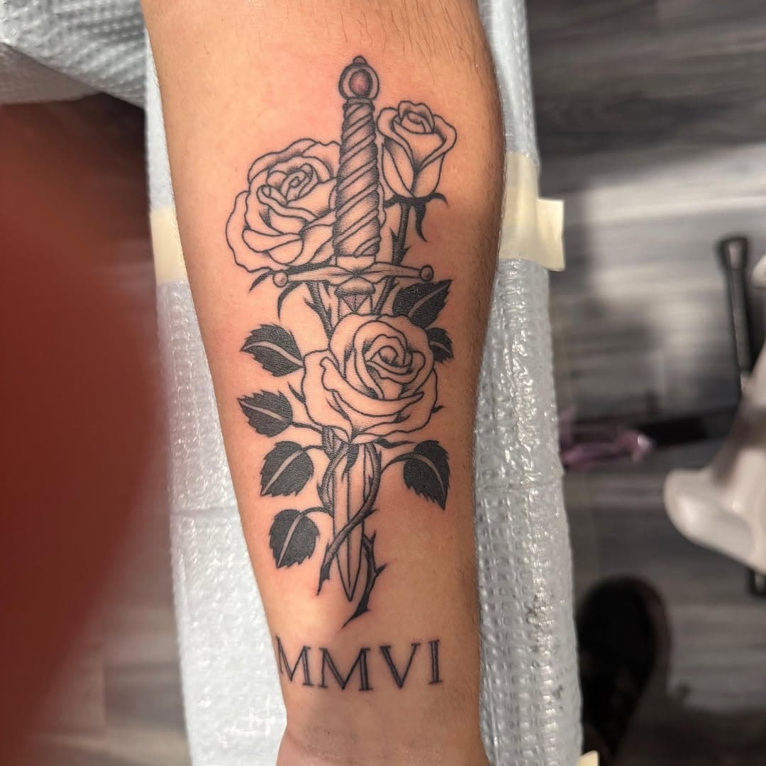 Tyler had a blast with this tattoo! He's got open chair time today, walk ins welcome. Want to see more of his work? Check out his page, @goodrich_tattoo