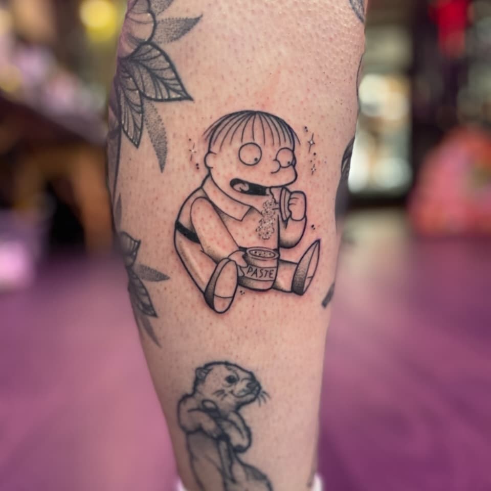 Cool little Ralph Wiggum 

#thesimpsons #thesimpsonstattoo #ralphwiggum #cartoons #cartoontattoo #tattoo #tattoos #tattooart #tattoochester #chester #chesteruni #cheshire #fun #happy #love