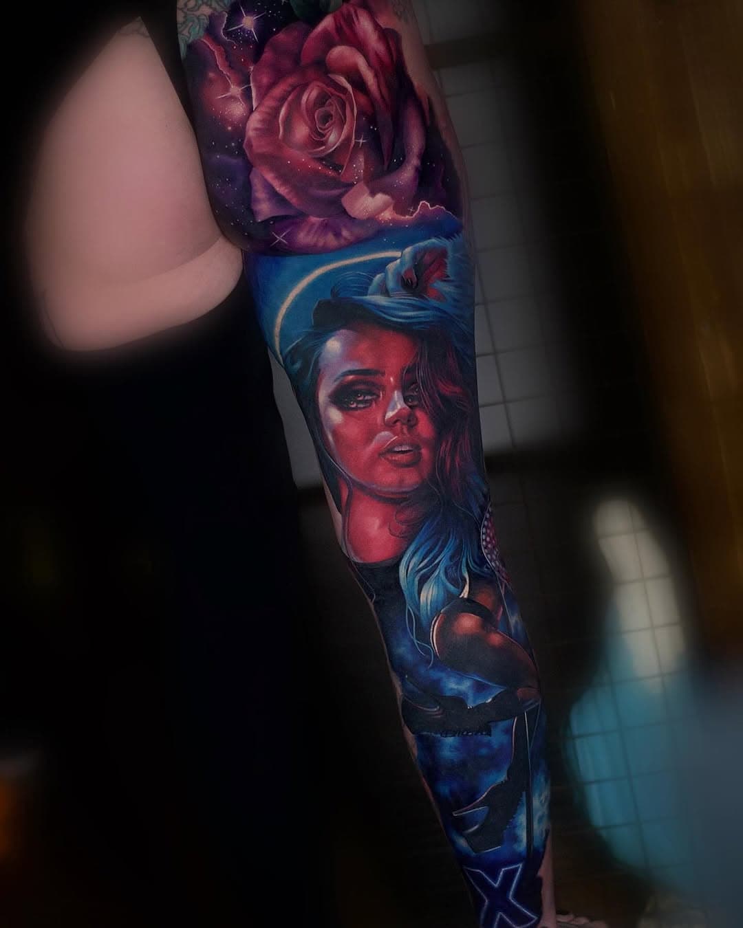 Throwback to this back this full leg on the lovely @beauxx_talbot85 . We have done all the other side since, and more! But still love this as a full piece.
Thanks again @beauxx_talbot85 🩷💙
. 
@thechurchtattoo 
📧 kpeanut.tattoo@gmail.com
.
@inkjecta 
@butterluxe_uk 
@fusion_ink 
@killerinktattoo