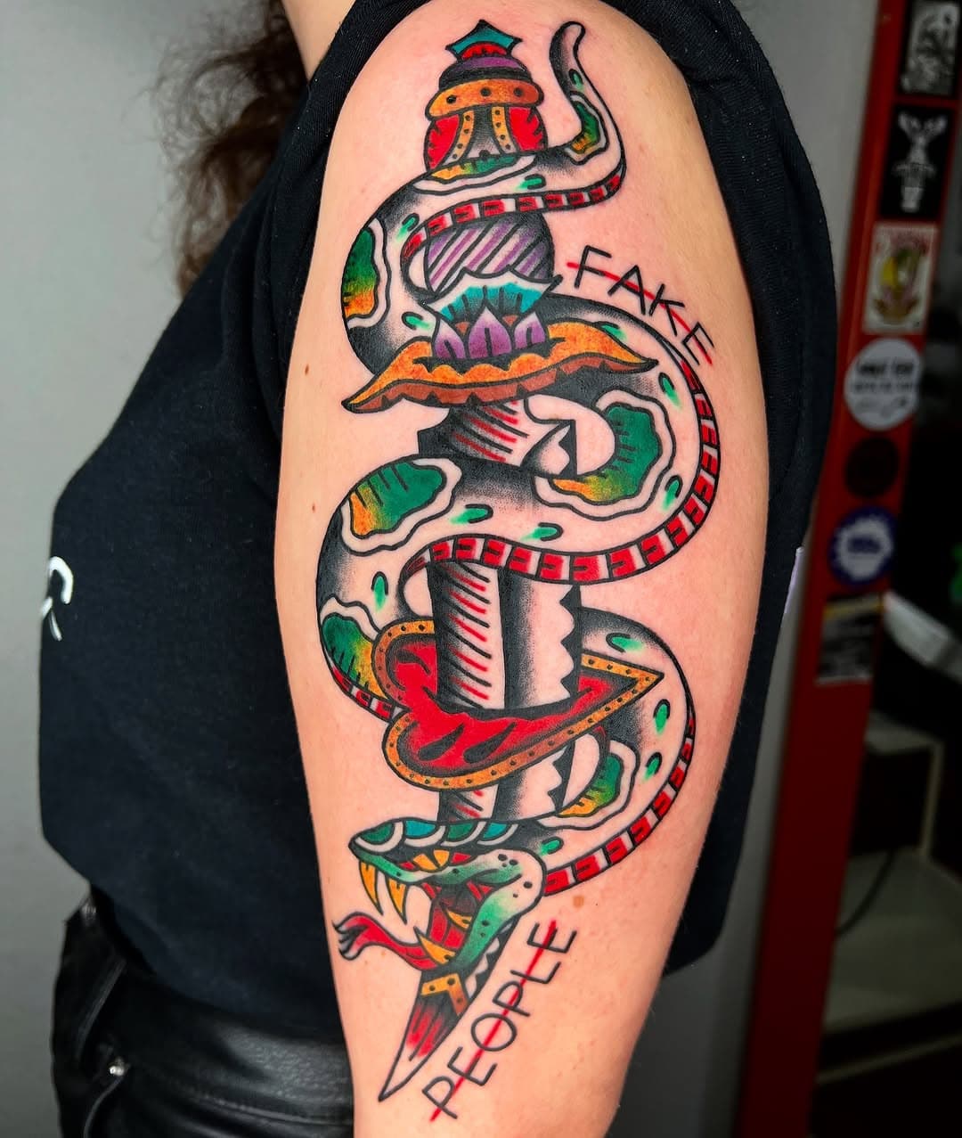 Fake People Tattoo Nr. 37

Join the Fake People Club!

#tattoo #snaketattoo #daggertattoo #armtattoo #colortattoos #tradtattoos #traditionaltattoo #hearttattoo #classictattooing #oldschooltattooflash #tradworkerssubmission #inked #stuttgarttattoo  #badenwürtemberg #calw #weilderstadt #böblingen #sindelfingen