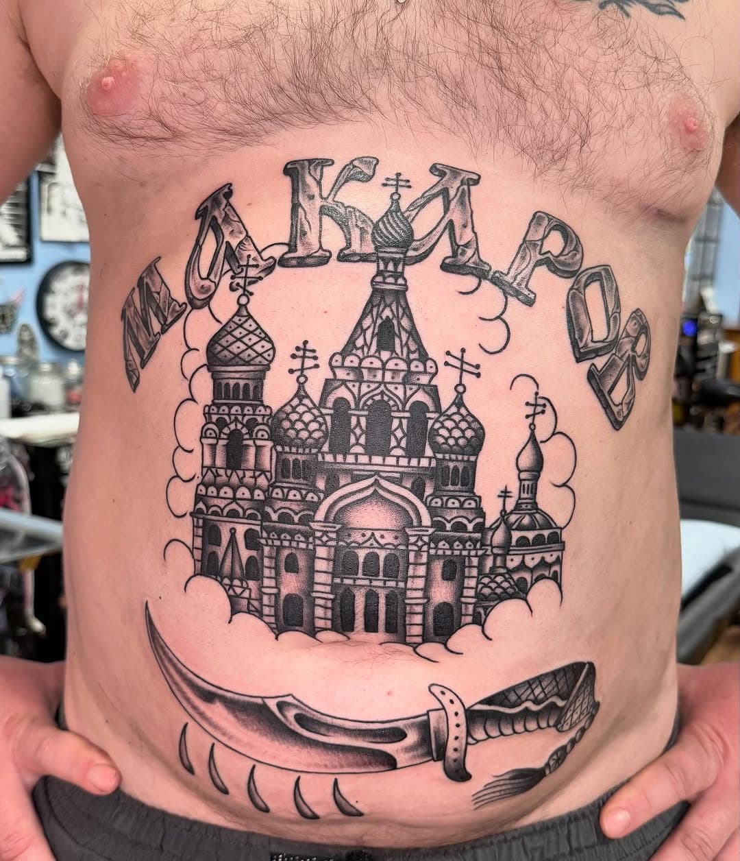 In progress stomach blaster by @philwahby 
Text 314 337 1728 to book! 

#washave #walkinswelcomed