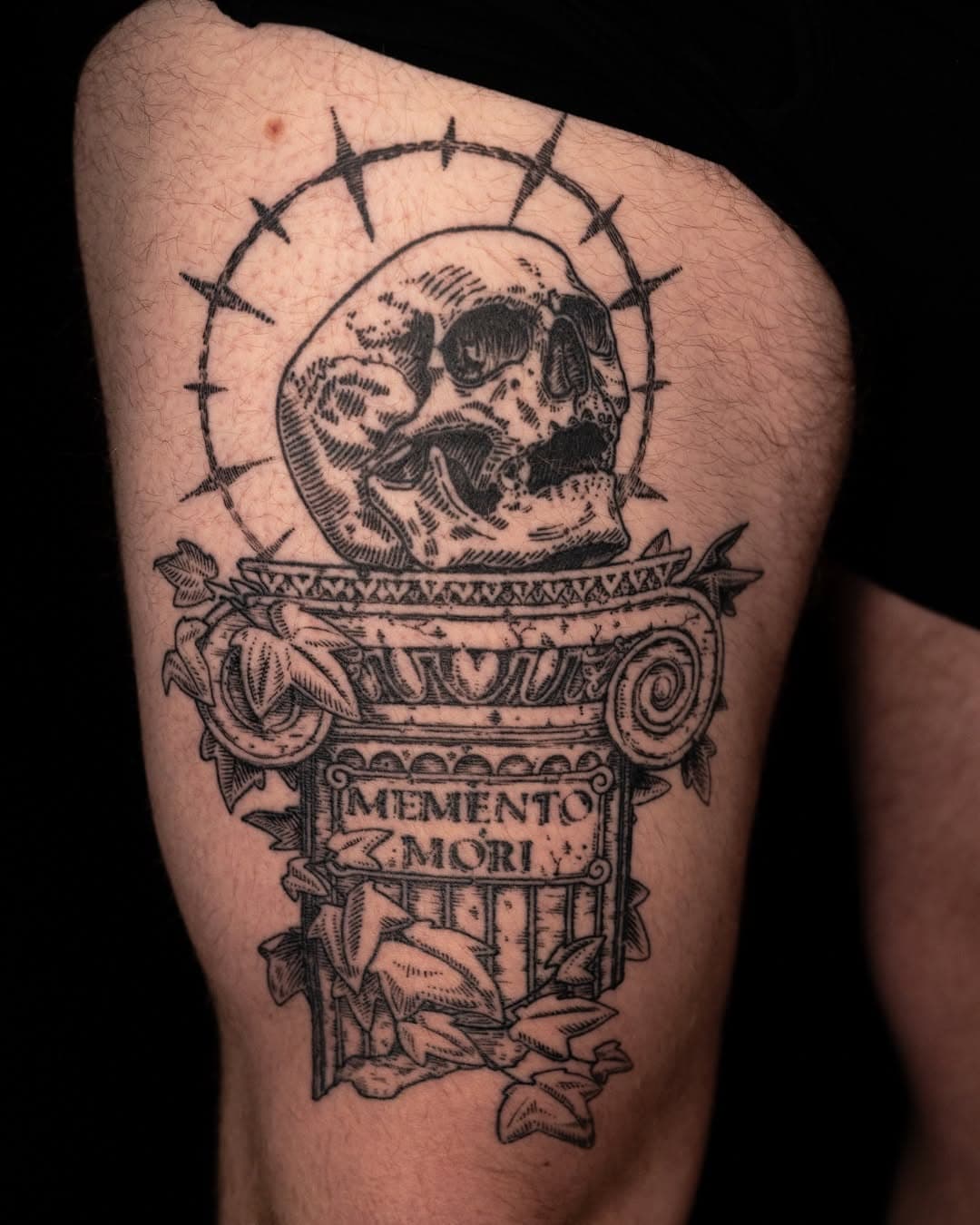 Healed work by @seemoretattoos💀​
​
#leviticus #tattoo