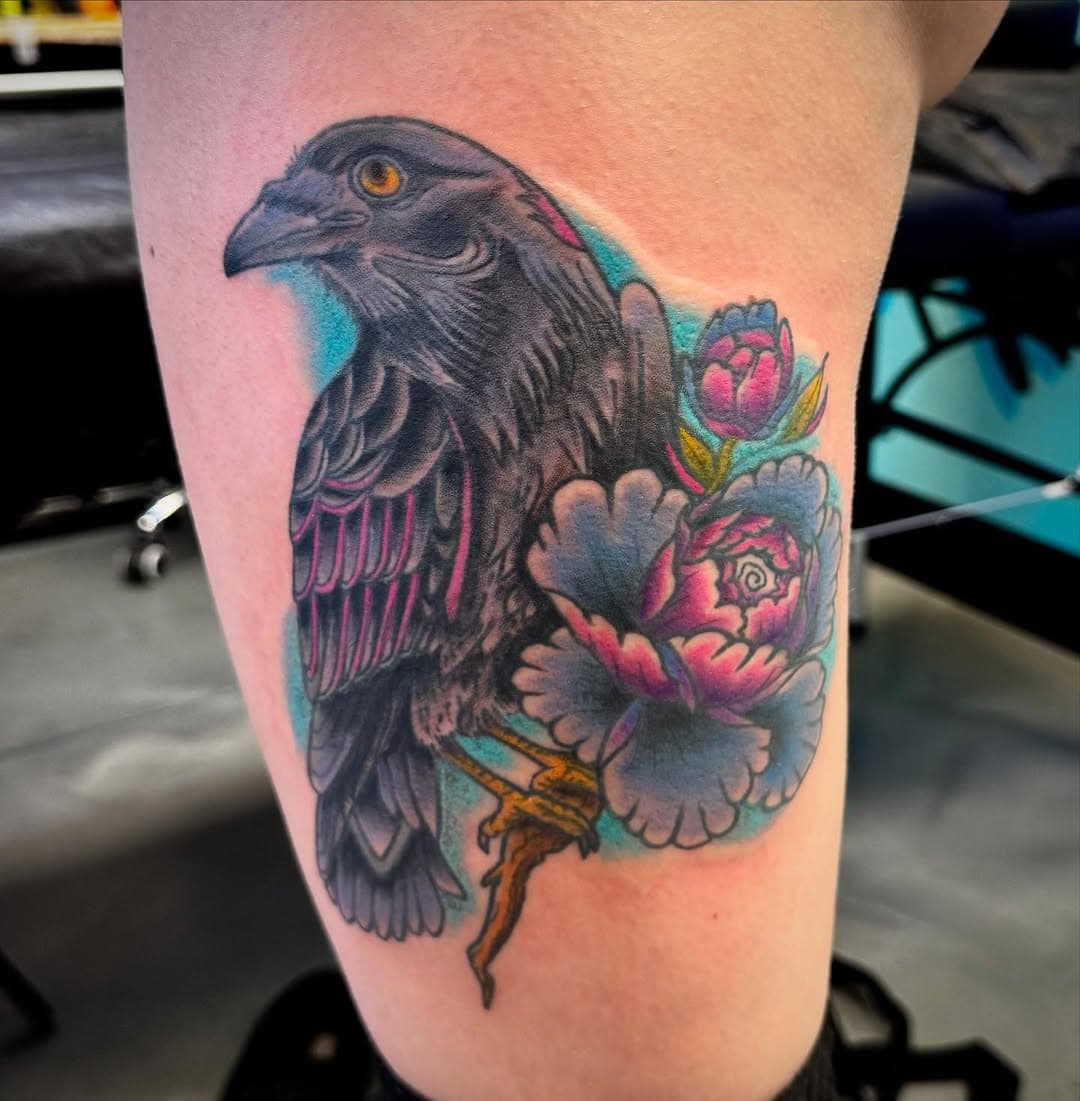Got to finish this Raven 🐦‍⬛ today. Thank you so much @meowriahtay it was good to see you!