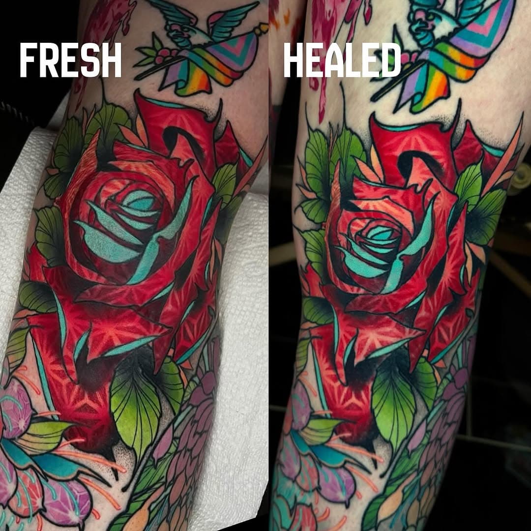 Healed geometric rose knee blasty 

Made at @thirdeyegallery 
Made using the best @fusion_ink @vitalitreetattoo @criticaltattoosupply @hivecups @hivecaps @hivearmor @tatsoul @jetblacksupply @ghostlineapp @mdwipeoutz @stencilstuff @secondskintac @dipcaps 

#dallastattoo #dallastattooartist