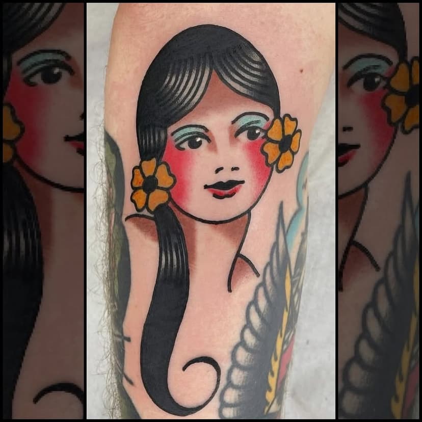 A classic beauty ~ tattooed by @richieclarkepdc.